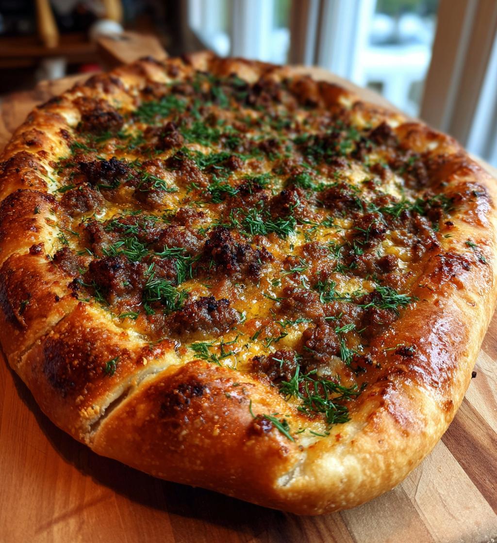 Turkish Pide with Spiced Lamb - detail 1