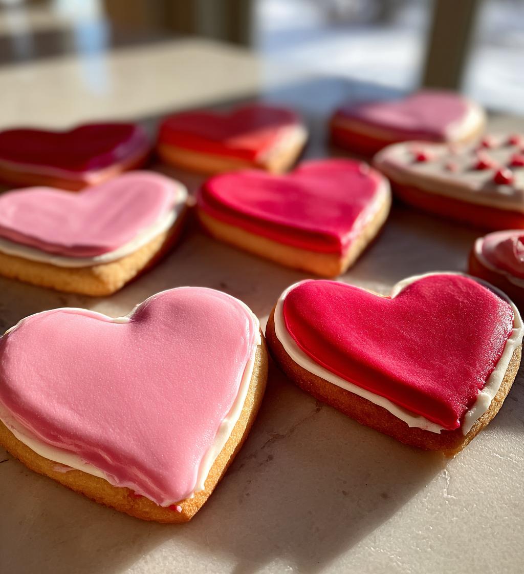 Valentine Heart Cookies - detail 1