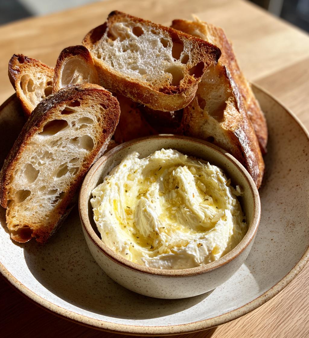 Whipped Beef Tallow with Confit Garlic (Served with sourdough) - detail 1
