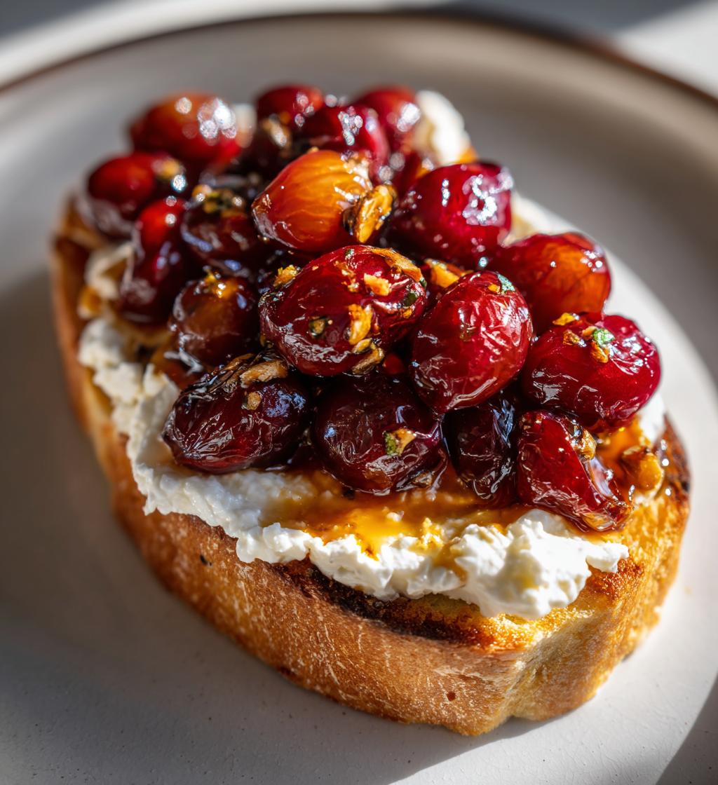 Whipped Feta with Hot Maple & Roasted Grapes - detail 1