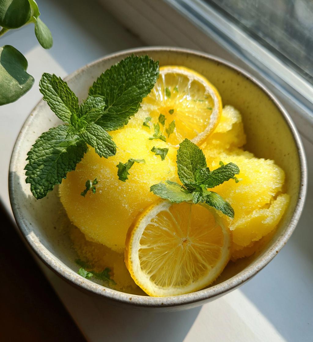 Yuzu Sorbet - detail 1