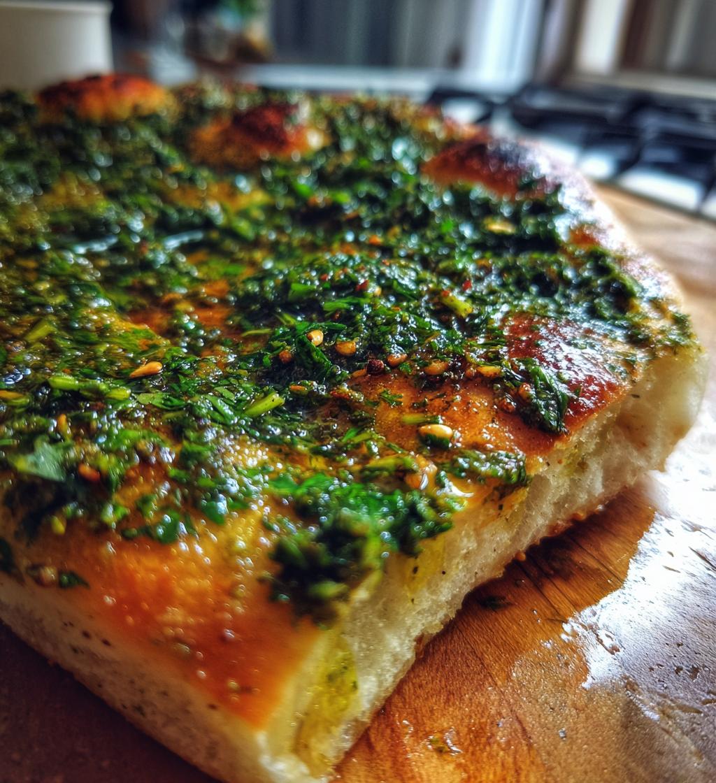 Za'atar Manakish (Levantine Flatbread) - detail 1